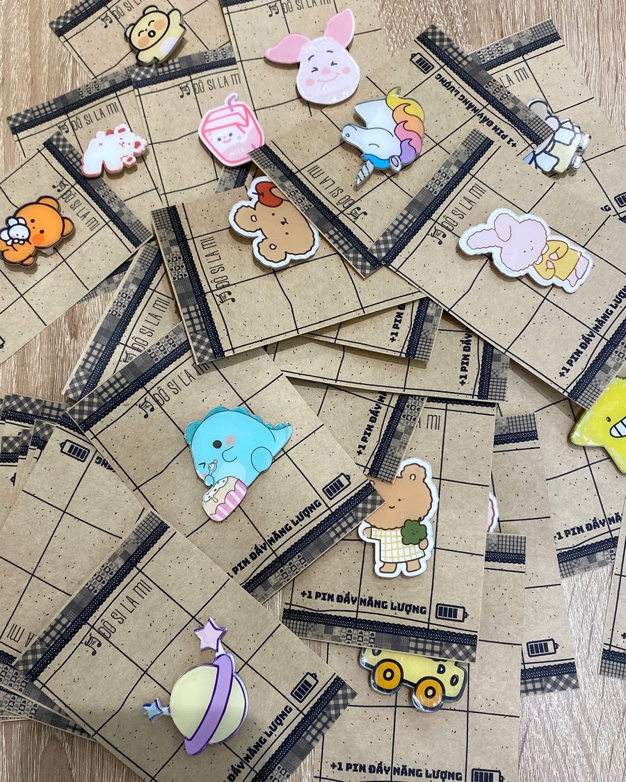 Pin cài áo handmade Đô Si La Mi